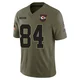 Men's Andrew Armstrong Kansas City Chiefs ＃84 Limited Olive 2025 Salute to Service Jersey