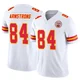 Men's Andrew Armstrong Kansas City Chiefs ＃84 Limited White Vapor F.U.S.E. Jersey