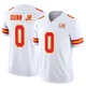 Men's Anthony Dunn Jr. Kansas City Chiefs ＃0 Limited White Vapor F.U.S.E. Super Bowl LIX Jersey
