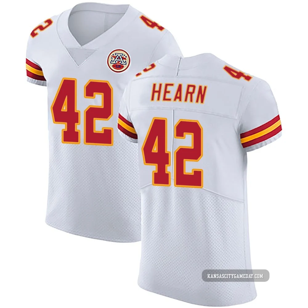 Men's Azizi Hearn Kansas City Chiefs ＃42 Elite White Vapor Untouchable Jersey