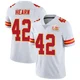 Men's Azizi Hearn Kansas City Chiefs ＃42 Limited White Vapor Untouchable Super Bowl LIX Jersey