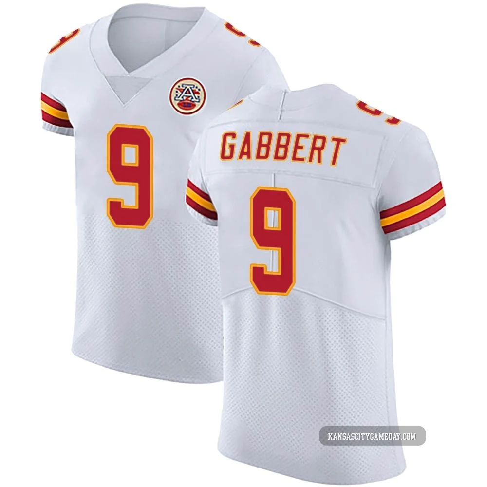 Men's Blaine Gabbert Kansas City Chiefs ＃9 Elite White Vapor Untouchable Jersey