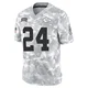 Men's Brashard Smith Kansas City Chiefs ＃24 Limited Arctic Camo 2024 Salute to Service Jersey