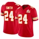 Men's Brashard Smith Kansas City Chiefs ＃24 Limited Red Vapor F.U.S.E. Super Bowl LIX Jersey