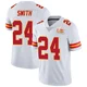 Men's Brashard Smith Kansas City Chiefs ＃24 Limited White Vapor Untouchable Super Bowl LIX Jersey