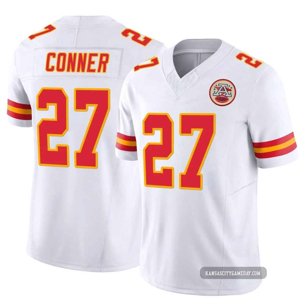 Men's Chamarri Conner Kansas City Chiefs ＃27 Limited White Vapor F.U.S.E. Jersey