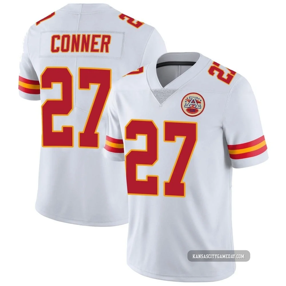 Men's Chamarri Conner Kansas City Chiefs ＃27 Limited White Vapor Untouchable Jersey