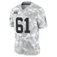 Men's C.J. Hanson Kansas City Chiefs ＃61 Limited Arctic Camo 2024 Salute to Service Jersey