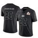 Men's Clyde Edwards-Helaire Kansas City Chiefs ＃26 Limited Black Reflective Super Bowl LIX Jersey