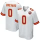 Men's Cole Brevard Kansas City Chiefs ＃0 Game White Jersey