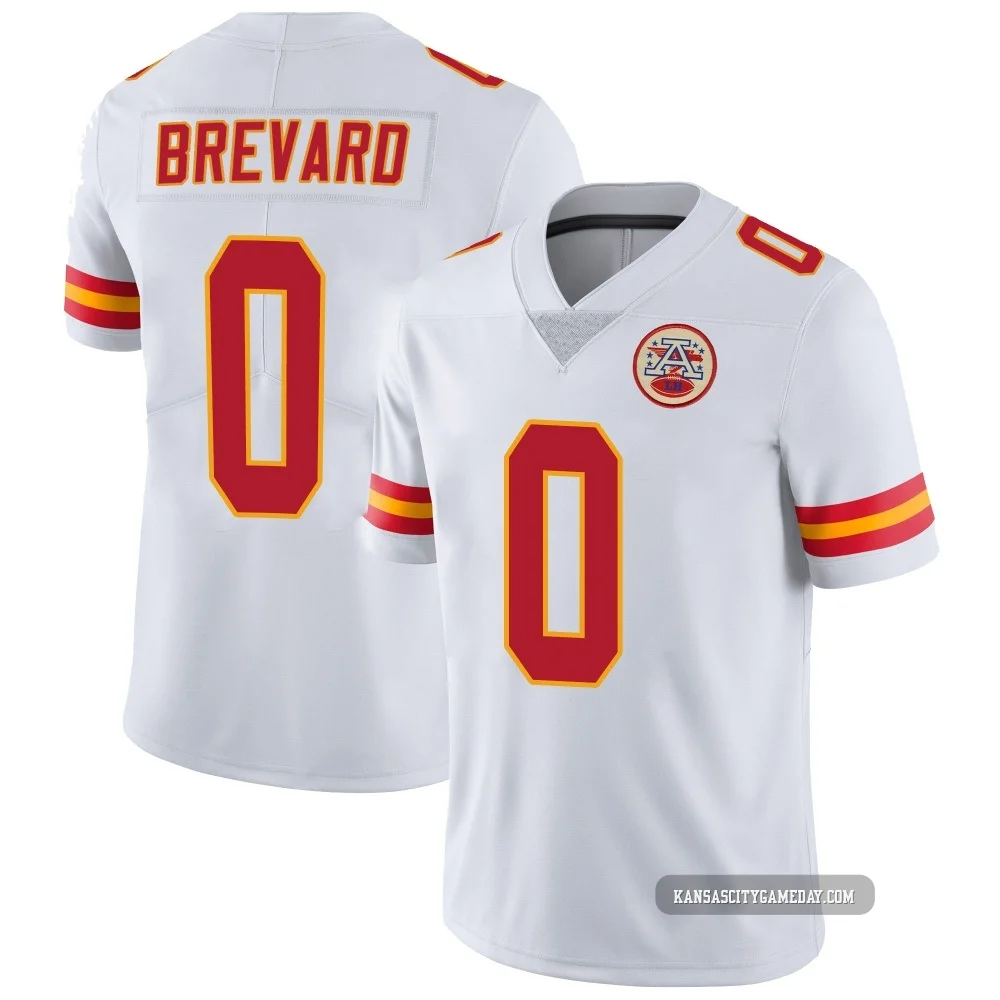 Men's Cole Brevard Kansas City Chiefs ＃0 Limited White Vapor Untouchable Jersey