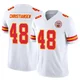 Men's Cole Christiansen Kansas City Chiefs ＃48 Limited White Vapor F.U.S.E. Jersey