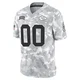 Men's Custom Kansas City Chiefs ＃00 Limited Arctic Camo 2024 Salute to Service Jersey