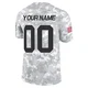 Men's Custom Kansas City Chiefs ＃00 Limited Arctic Camo 2024 Salute to Service Jersey