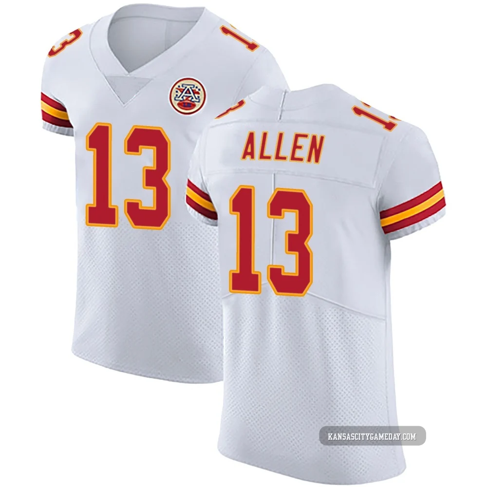 Men's Cyrus Allen Kansas City Chiefs ＃13 Elite White Vapor Untouchable Jersey