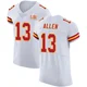 Men's Cyrus Allen Kansas City Chiefs ＃13 Elite White Vapor Untouchable Super Bowl LIX Jersey