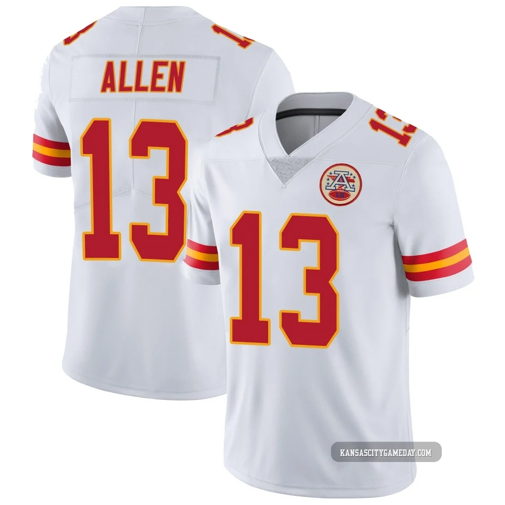 Men's Cyrus Allen Kansas City Chiefs ＃13 Limited White Vapor Untouchable Jersey