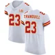 Men's Drue Tranquill Kansas City Chiefs ＃23 Elite White Vapor Untouchable Super Bowl LIX Jersey