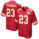 Men's Drue Tranquill Kansas City Chiefs ＃23 Game Red Team Color Super Bowl LIX Jersey