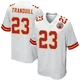 Men's Drue Tranquill Kansas City Chiefs ＃23 Game White Jersey