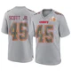 Men's Eric Scott Jr. Kansas City Chiefs ＃45 Game Gray Atmosphere Fashion Super Bowl LIX Jersey