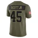Men's Eric Scott Jr. Kansas City Chiefs ＃45 Limited Olive 2025 Salute to Service Jersey