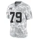 Men's Esa Pole Kansas City Chiefs ＃79 Limited Arctic Camo 2024 Salute to Service Jersey