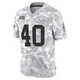 Men's Ethan Downs Kansas City Chiefs ＃40 Limited Arctic Camo 2024 Salute to Service Jersey