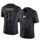 Men's Ethan Downs Kansas City Chiefs ＃40 Limited Black Reflective Jersey