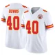 Men's Ethan Downs Kansas City Chiefs ＃40 Limited White Vapor F.U.S.E. Jersey