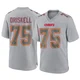 Men's Ethan Driskell Kansas City Chiefs ＃75 Game Gray Atmosphere Fashion Jersey