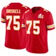 Men's Ethan Driskell Kansas City Chiefs ＃75 Limited Red Vapor F.U.S.E. Super Bowl LIX Jersey