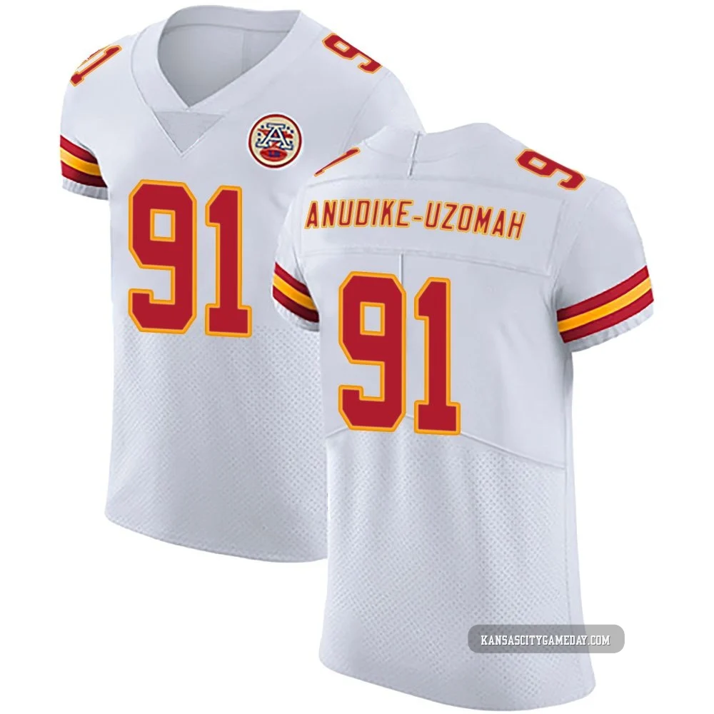 Men's Felix Anudike-Uzomah Kansas City Chiefs ＃91 Elite White Vapor Untouchable Jersey