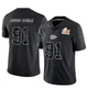 Men's Felix Anudike-Uzomah Kansas City Chiefs ＃91 Limited Black Reflective Super Bowl LIX Jersey
