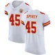 Men's Geor'Quarius Spivey Kansas City Chiefs ＃45 Elite White Vapor Untouchable Jersey