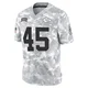 Men's Geor'Quarius Spivey Kansas City Chiefs ＃45 Limited Arctic Camo 2024 Salute to Service Jersey