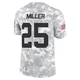 Men's Glendon Miller Kansas City Chiefs ＃25 Limited Arctic Camo 2024 Salute to Service Jersey