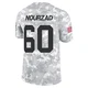 Men's Hunter Nourzad Kansas City Chiefs ＃60 Limited Arctic Camo 2024 Salute to Service Jersey