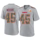 Men's Isaiah Moore Kansas City Chiefs ＃45 Game Gray Atmosphere Fashion Super Bowl LIX Jersey