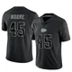 Men's Isaiah Moore Kansas City Chiefs ＃45 Limited Black Reflective Jersey