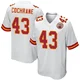 Men's Jack Cochrane Kansas City Chiefs ＃43 Game White Jersey