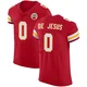 Men's Jacob De Jesus Kansas City Chiefs ＃0 Elite Red Team Color Vapor Untouchable Jersey