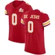 Men's Jacob De Jesus Kansas City Chiefs ＃0 Elite Red Team Color Vapor Untouchable Super Bowl LIX Jersey
