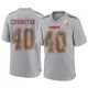 Men's Jacobe Covington Kansas City Chiefs ＃40 Game Gray Atmosphere Fashion Super Bowl LIX Jersey