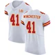 Men's James Winchester Kansas City Chiefs ＃41 Elite White Vapor Untouchable Super Bowl LIX Jersey