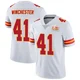 Men's James Winchester Kansas City Chiefs ＃41 Limited White Vapor Untouchable Super Bowl LIX Jersey