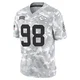 Men's Janarius Robinson Kansas City Chiefs ＃98 Limited Arctic Camo 2024 Salute to Service Jersey