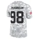 Men's Janarius Robinson Kansas City Chiefs ＃98 Limited Arctic Camo 2024 Salute to Service Jersey
