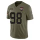 Men's Janarius Robinson Kansas City Chiefs ＃98 Limited Olive 2025 Salute to Service Jersey