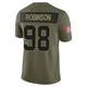 Men's Janarius Robinson Kansas City Chiefs ＃98 Limited Olive 2025 Salute to Service Jersey